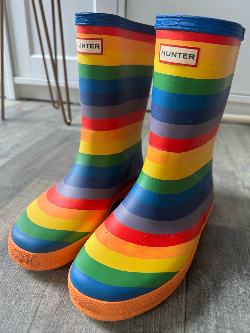 Hunter Rainbow Rain Boots Size 3